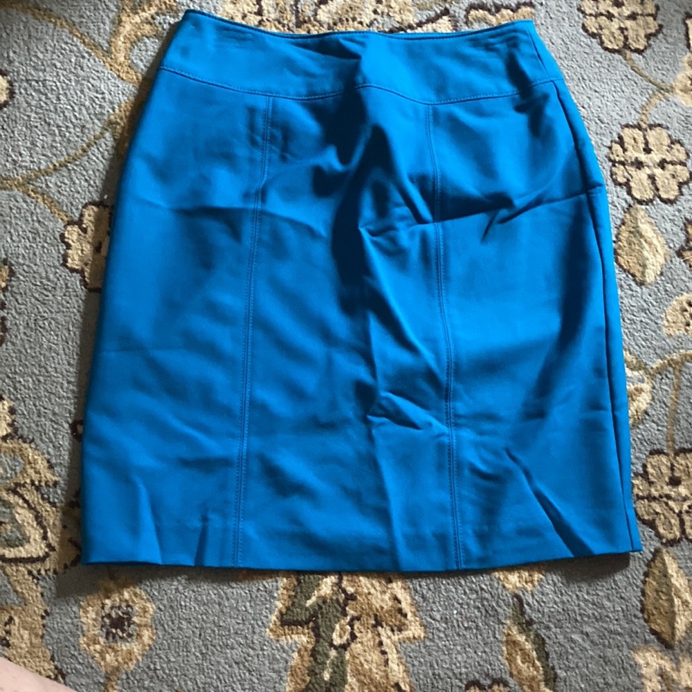 Bright blue Kim Rogers petite skirt